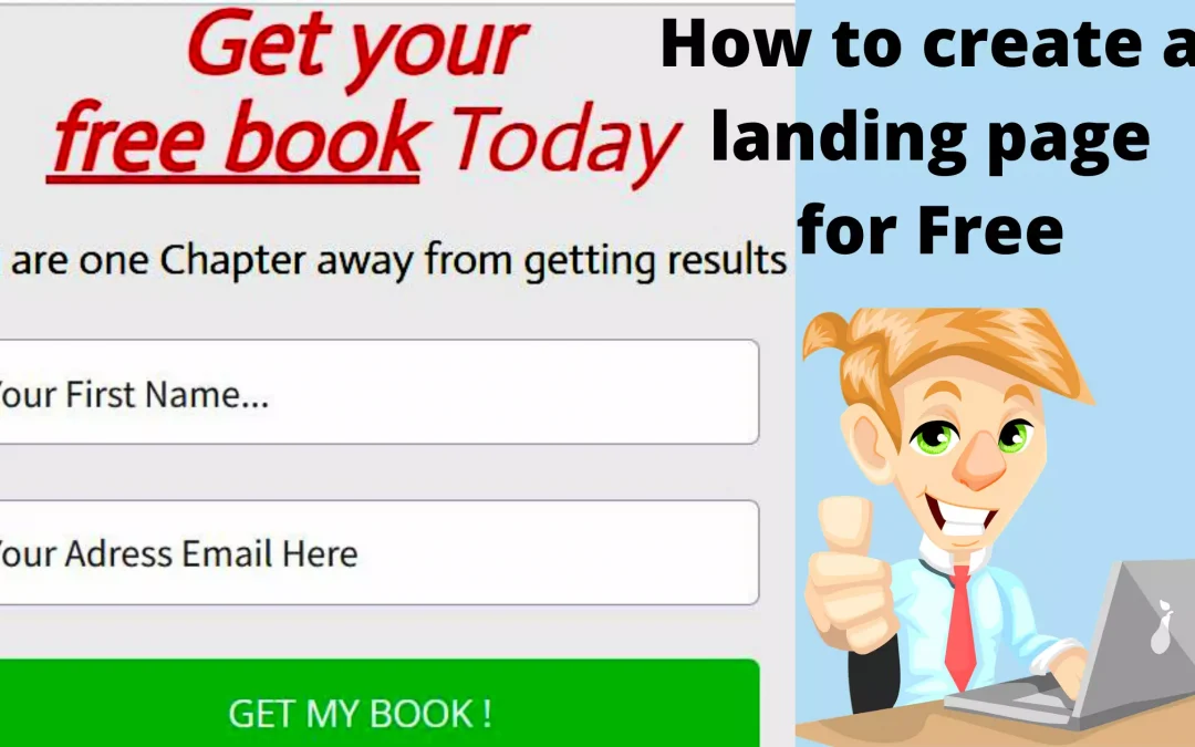 how to create a landing page for free