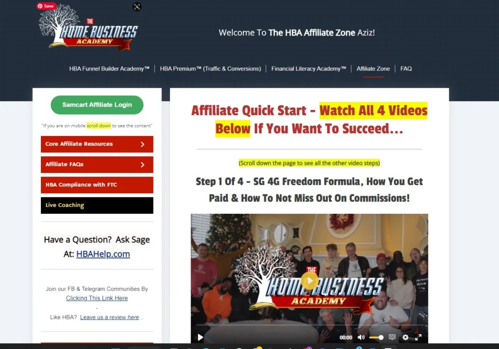 Home Business Academy review - Affiliate Program