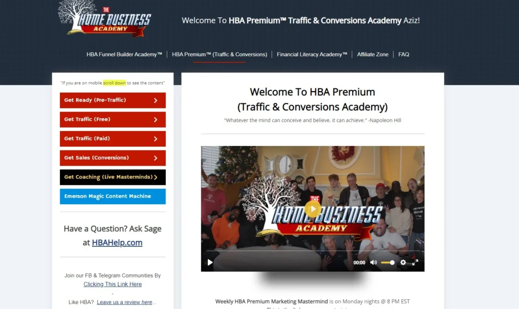 HBA Premium course - Traffic & Conversions Academy